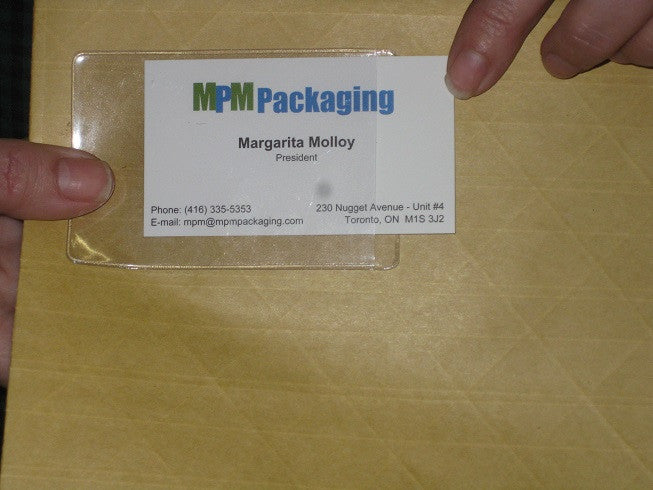 Adhesive Back Business Card Holder MPM Packaging Adhesive Back Business Card Holder MPM Packaging