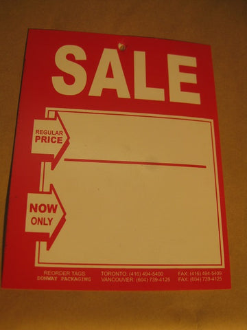 Sale Tag - Red (500 per box)